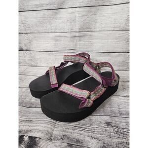 Teva Universal Platform Sandals Women Size 11 Purple 1008844 Strappy Summer